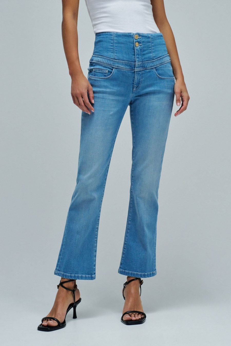 JEANS DIVA PUSH IN CROPPED FLARE